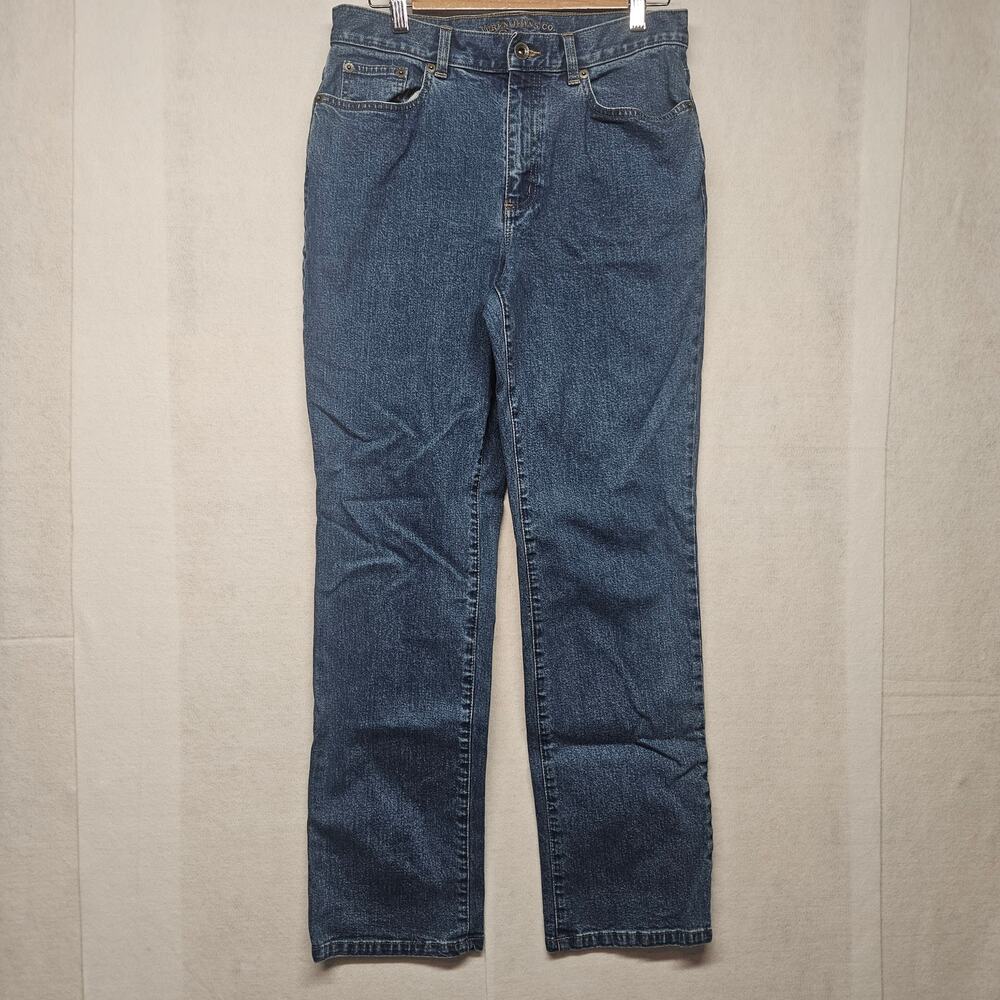 RL Lauren Jeans Co. Women's High Rise Straight Leg Jeans - Blue - Size 8